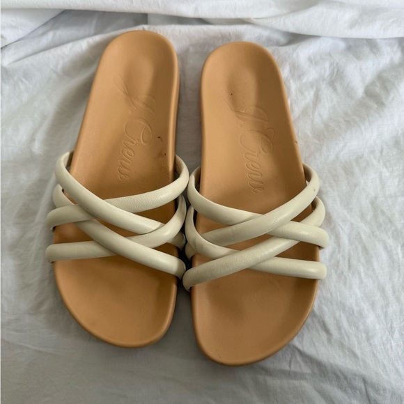 J. Crew Pacific cushy leather strap sandals AY424 White
Slide on slip Size 9.5 - Picture 5 of 11